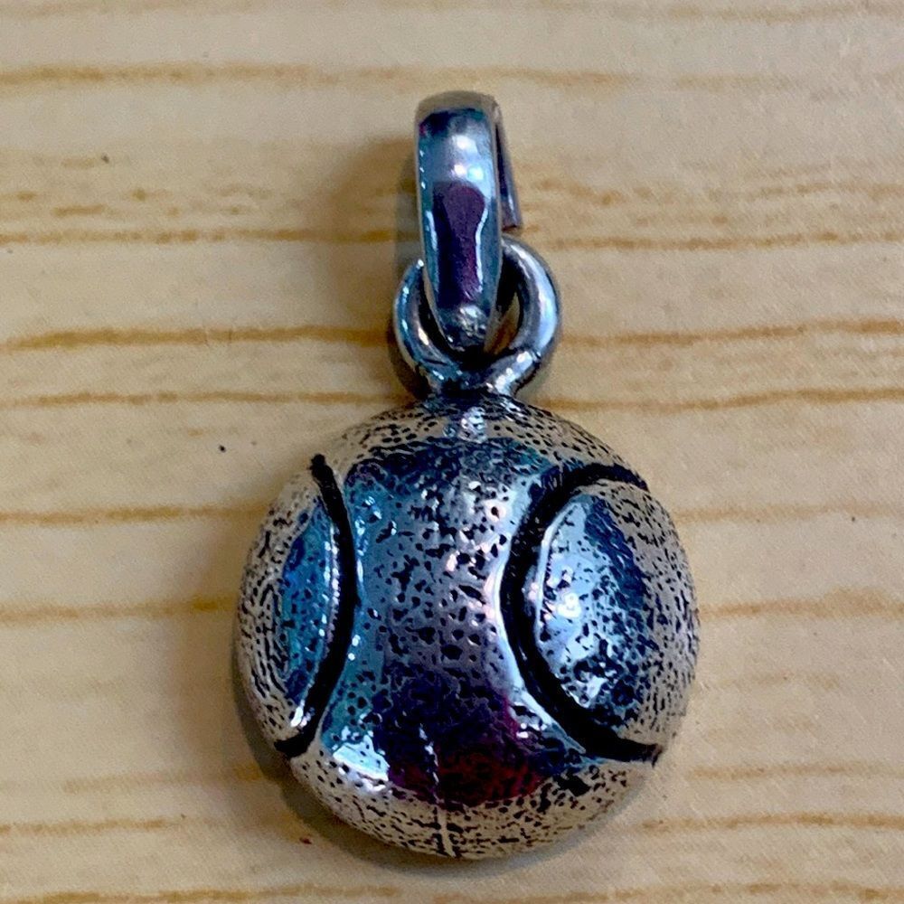 .925 Tennis Ball Sterling Silver Jewelry Charm